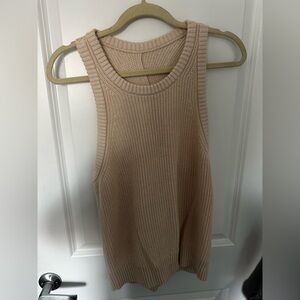 J. Crew Beige Knit Tank Top